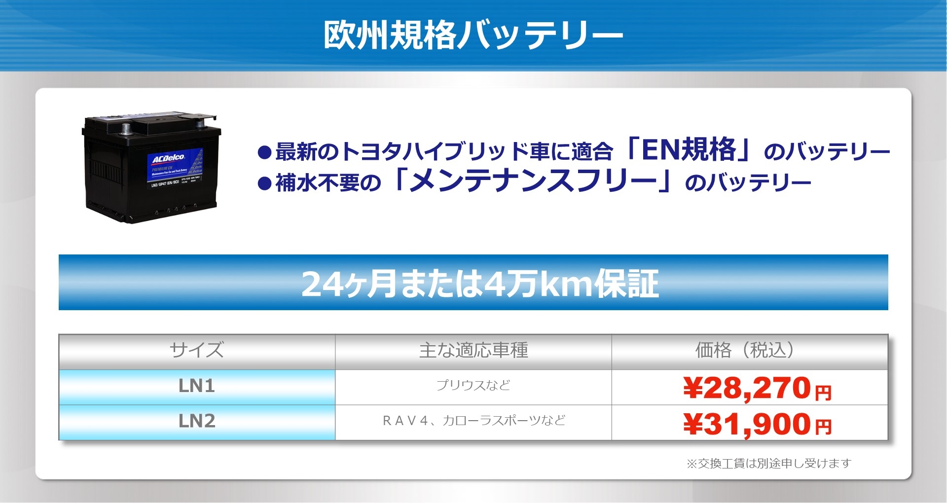 バッテリー交換 ネッツトヨタ京都 バッテリー交換 ネッツトヨタ京都